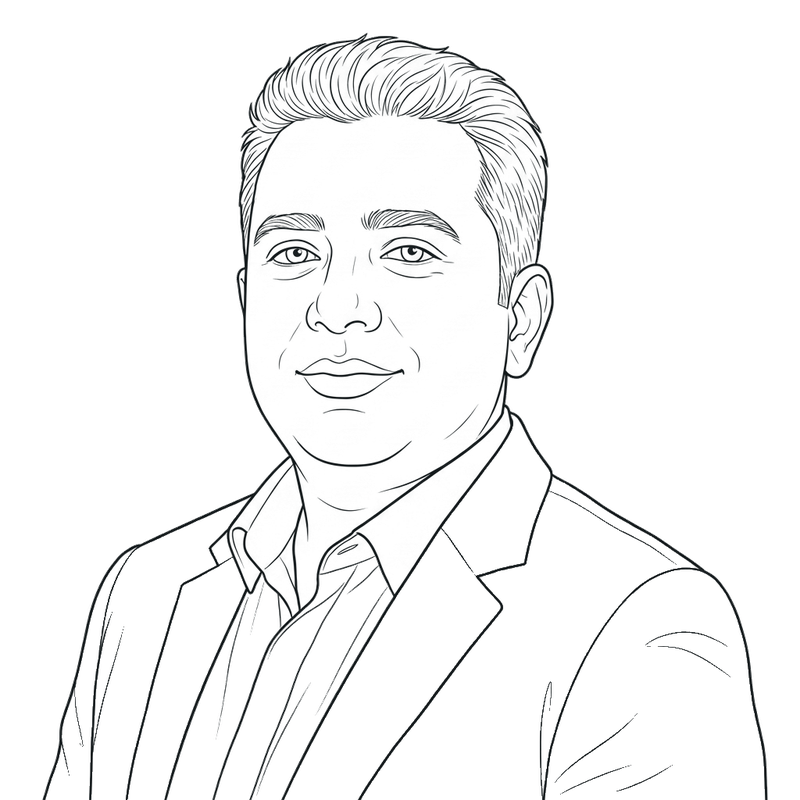 Illustratie van Raj, vennoot